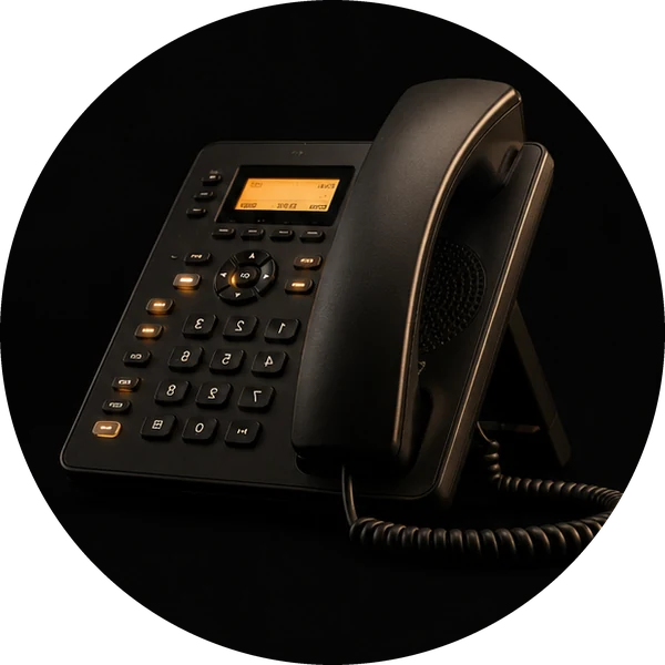 Téléphone fixe de restaurant